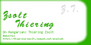 zsolt thiering business card